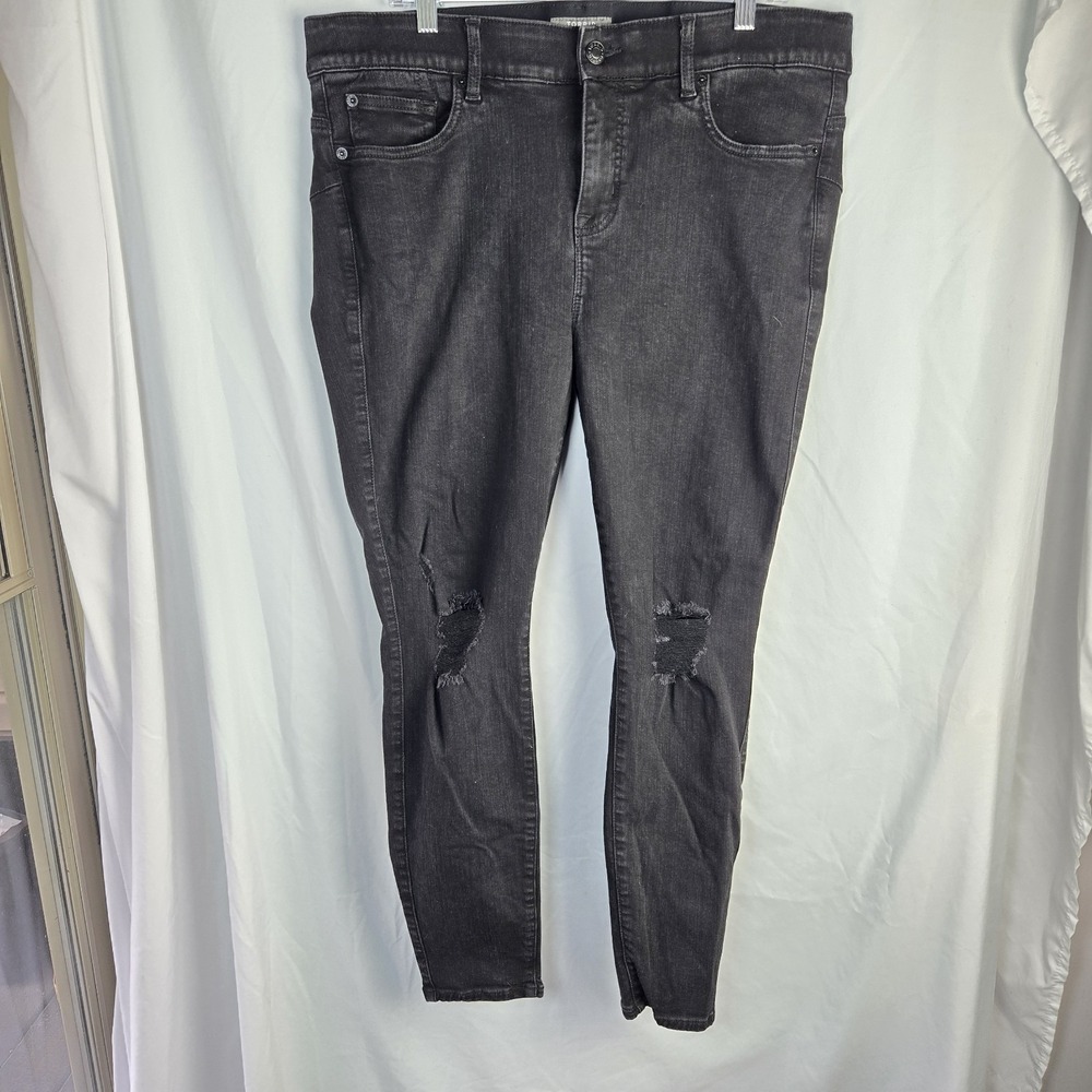 TORRID Bombshell Skinny Denim Jeans Womens 20R Premium Stretch Black Distressed